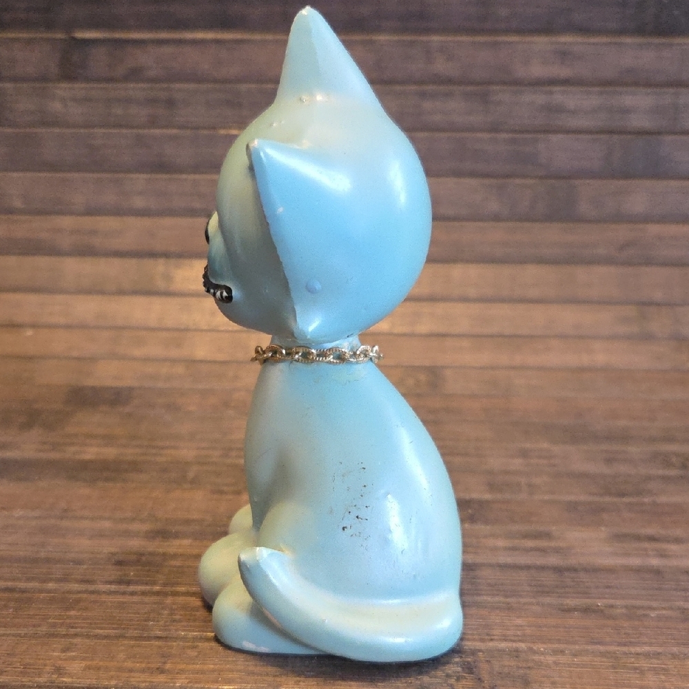 Elegant Blue Cat Figurines - Picture 9 of 15